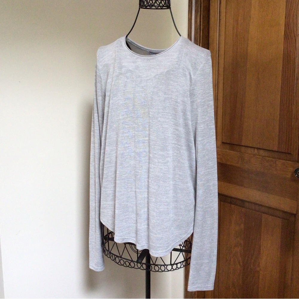 Vince Gray Crew Neck Long Sleeve Tee M